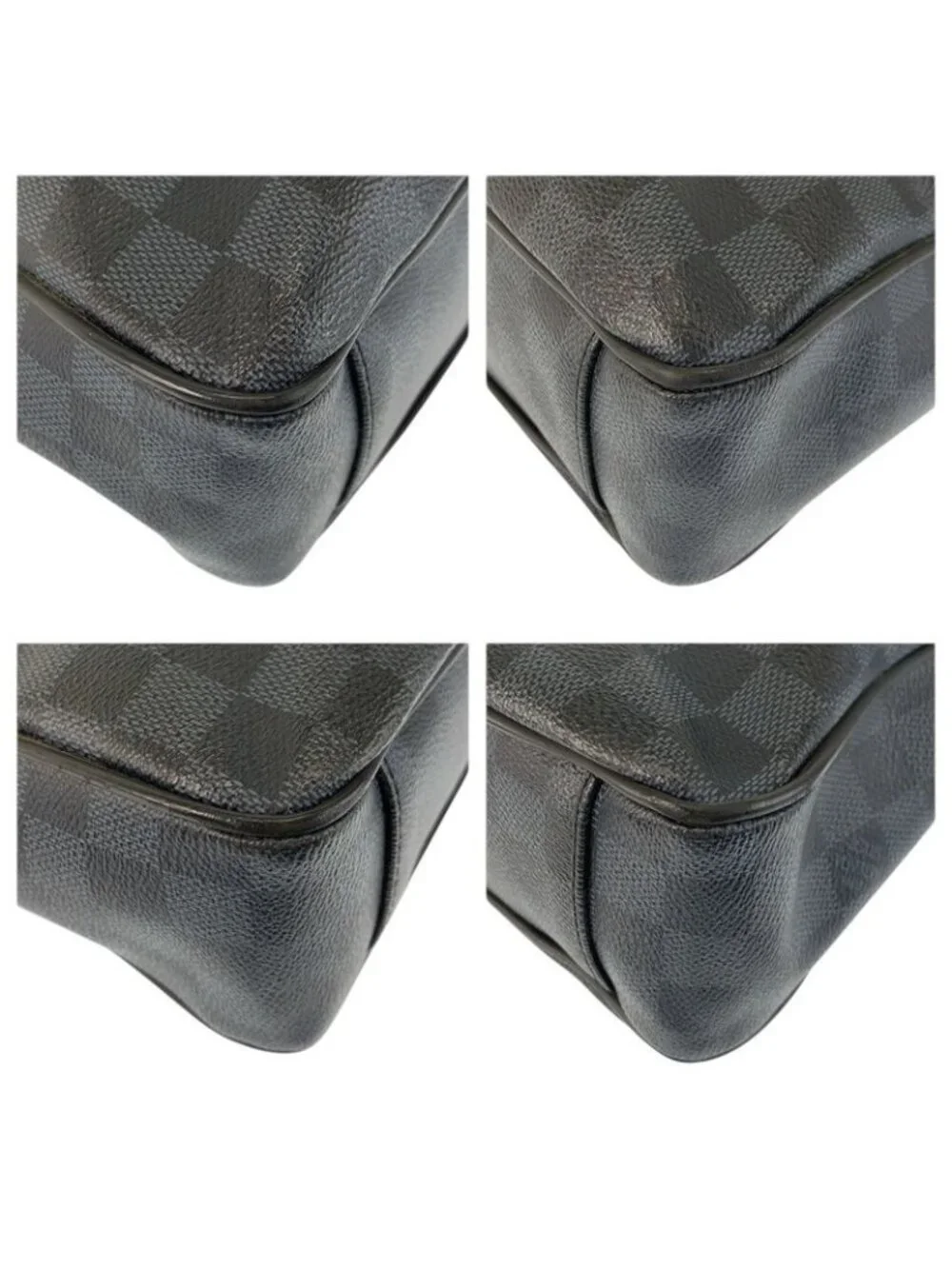 Louis Vuitton Damier Ecobalt Porto Document Man Business Black Briefcase Handbag